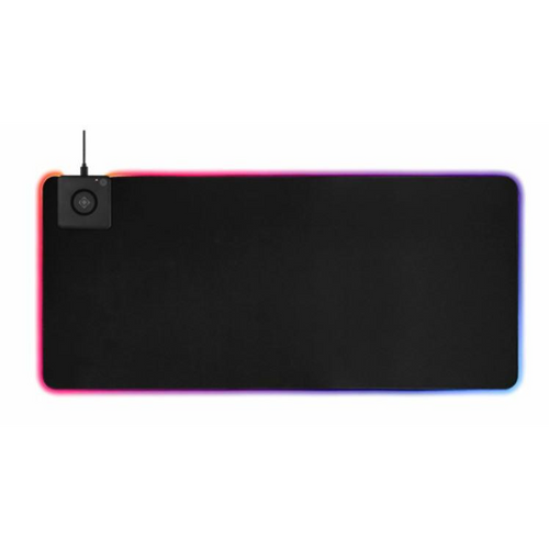 Mousepad gaming XXL DELTACO GAMING DMP320, RGB, 900 x400 x 4mm,incarcator wireless fast charge integrat, negru (GAM-092)-0