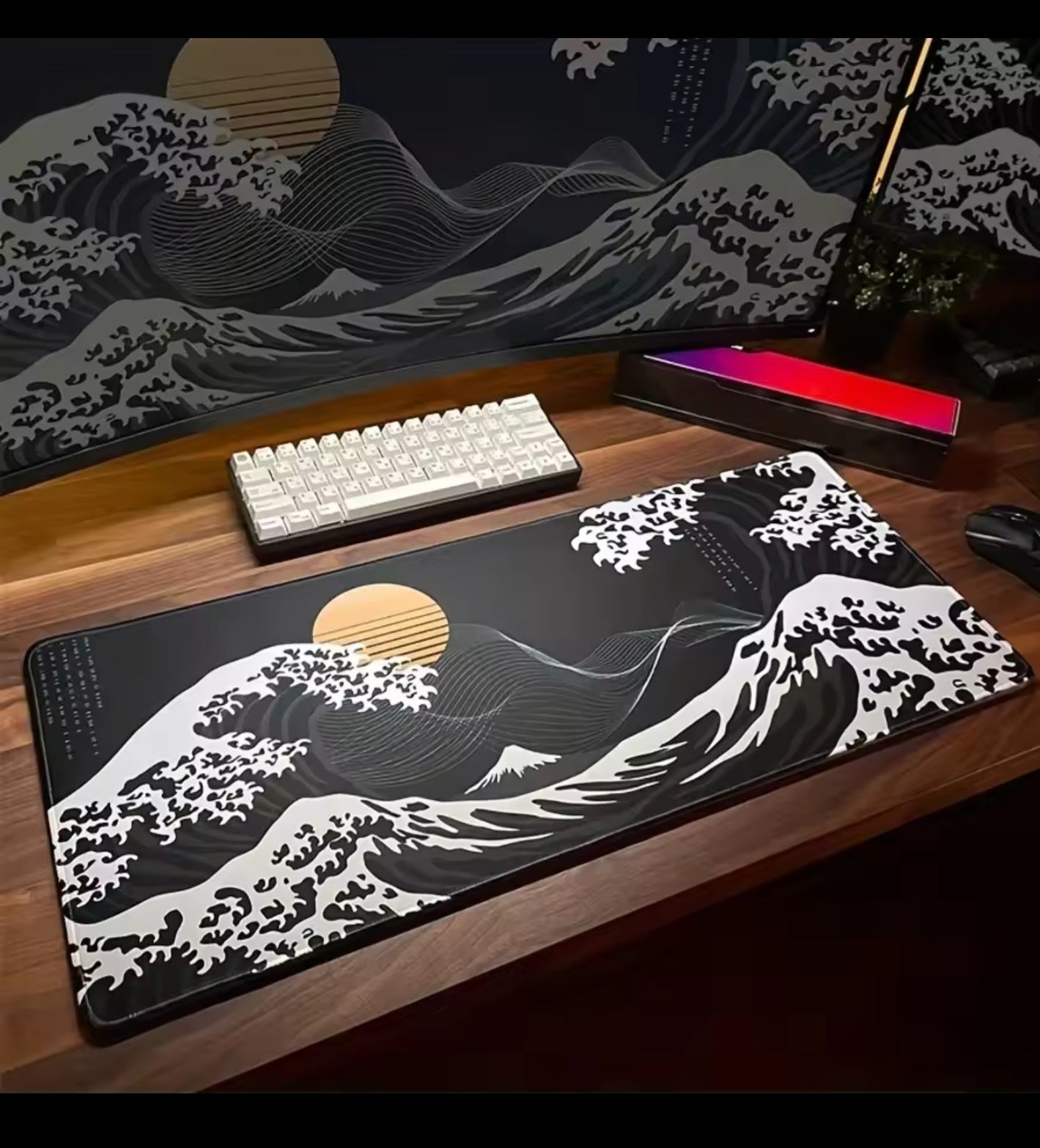XL Wave musmatta – Japansk våg för clean gaming‑setup